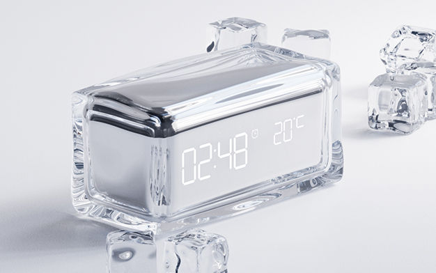 ICE BLOCK CLOCK